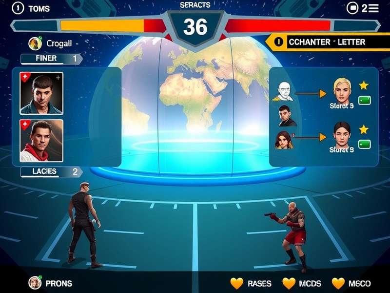 Planetary Pugilists character selection screen
